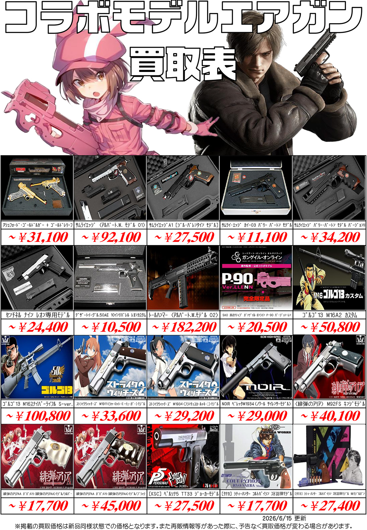 エアガン・ガスガン・電動ガン・モデルガン高価買取中！-千葉鑑定団